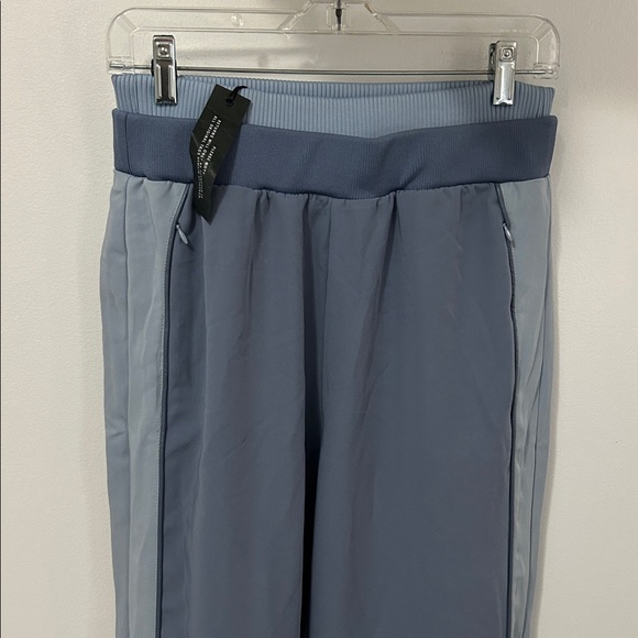 Maniere de Voir Double Waistband Viscose Track Pants Blue - Picture 6 of 12